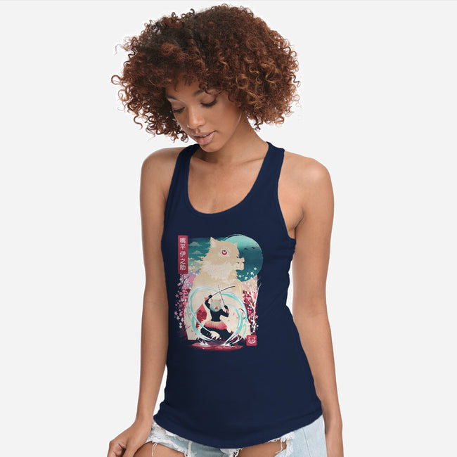 Beast Breathing Landscape-Womens-Racerback-Tank-dandingeroz