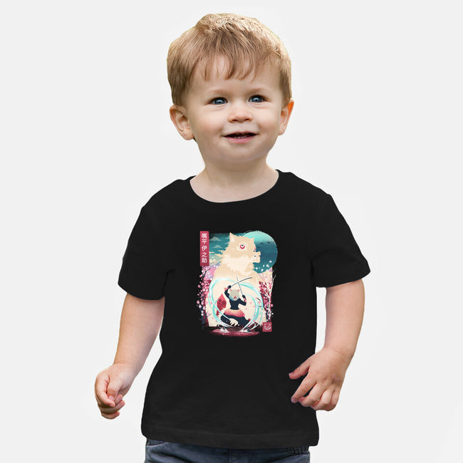 Beast Breathing Landscape-Baby-Basic-Tee-dandingeroz