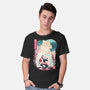 Beast Breathing Landscape-Mens-Basic-Tee-dandingeroz