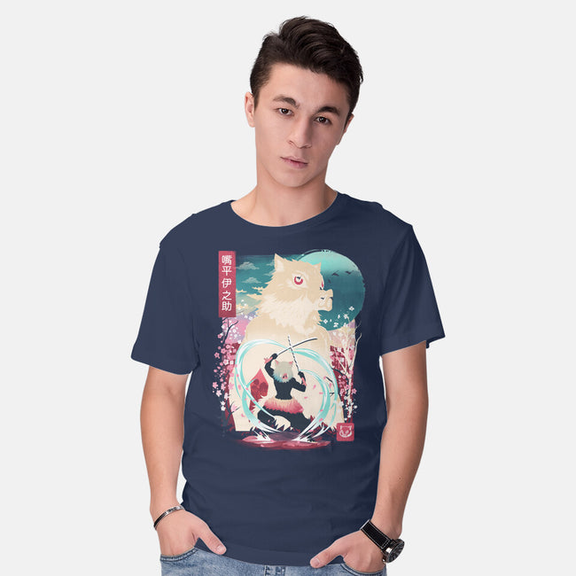 Beast Breathing Landscape-Mens-Basic-Tee-dandingeroz