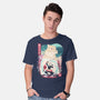 Beast Breathing Landscape-Mens-Basic-Tee-dandingeroz