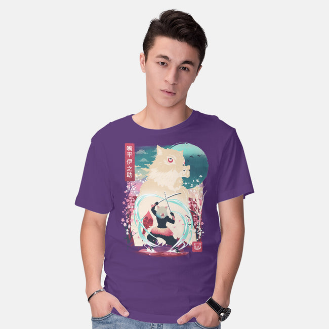 Beast Breathing Landscape-Mens-Basic-Tee-dandingeroz