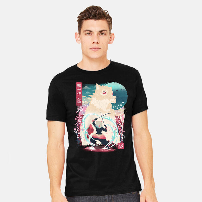 Beast Breathing Landscape-Mens-Heavyweight-Tee-dandingeroz