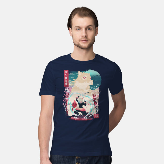 Beast Breathing Landscape-Mens-Premium-Tee-dandingeroz