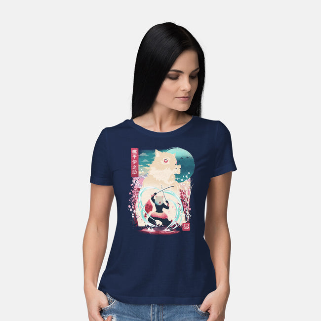 Beast Breathing Landscape-Womens-Basic-Tee-dandingeroz