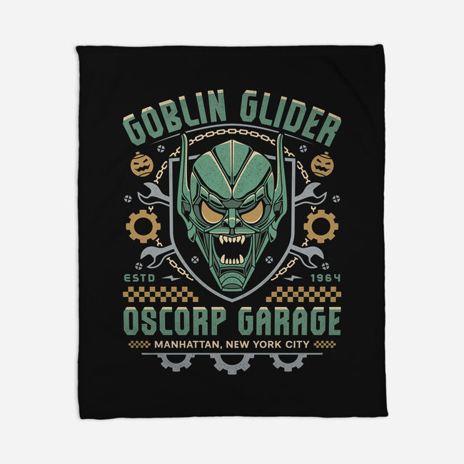 Goblin Glider Garage Crest-None-Fleece-Blanket-LAGELANTEE