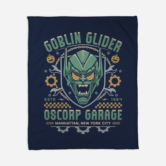 Goblin Glider Garage Crest-None-Fleece-Blanket-LAGELANTEE