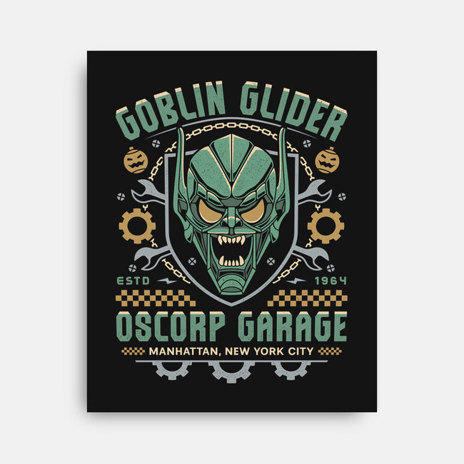 Goblin Glider Garage Crest-None-Stretched-Canvas-LAGELANTEE