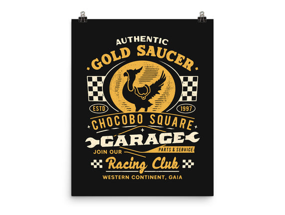 Gold Saucer Garage Vintage