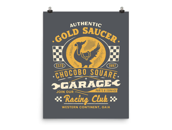 Gold Saucer Garage Vintage
