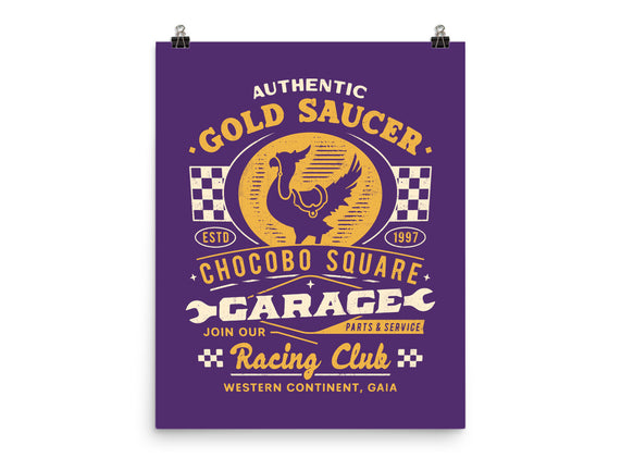 Gold Saucer Garage Vintage