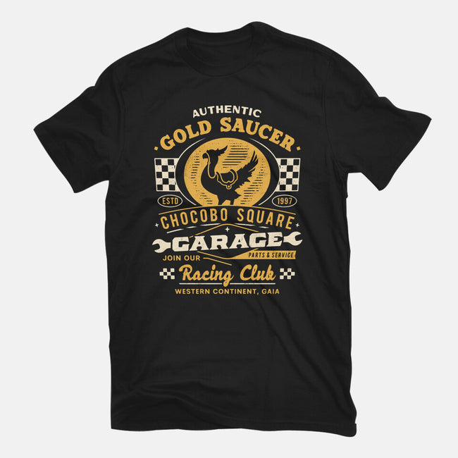 Gold Saucer Garage Vintage-Mens-Basic-Tee-LAGELANTEE