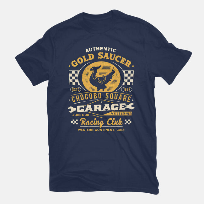 Gold Saucer Garage Vintage-Womens-Fitted-Tee-LAGELANTEE