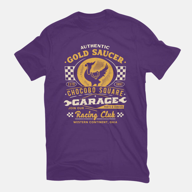 Gold Saucer Garage Vintage-Womens-Fitted-Tee-LAGELANTEE