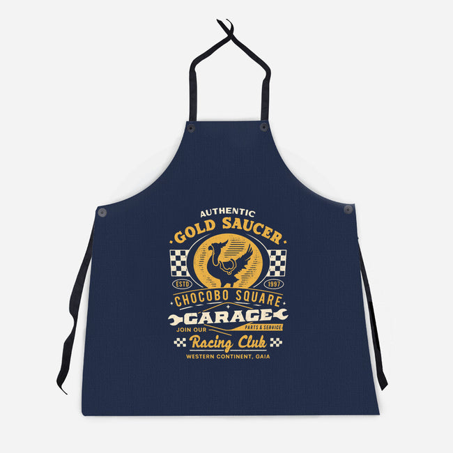 Gold Saucer Garage Vintage-Unisex-Kitchen-Apron-LAGELANTEE