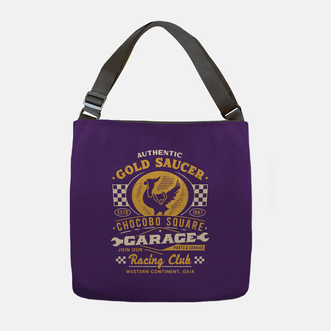 Gold Saucer Garage Vintage-None-Adjustable Tote-Bag-LAGELANTEE