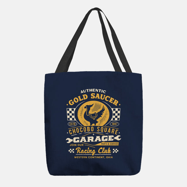 Gold Saucer Garage Vintage-None-Basic Tote-Bag-LAGELANTEE