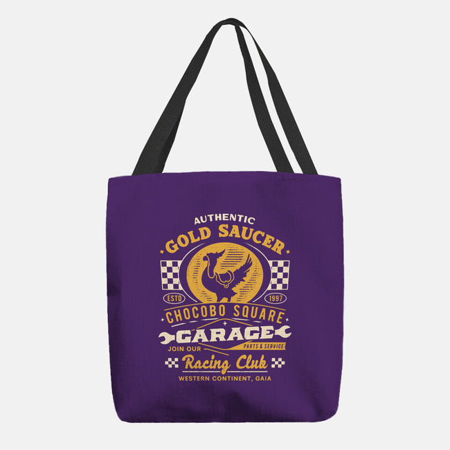 Gold Saucer Garage Vintage-None-Basic Tote-Bag-LAGELANTEE