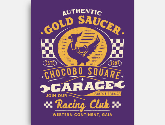 Gold Saucer Garage Vintage