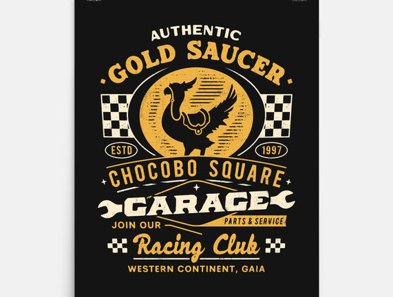 Gold Saucer Garage Vintage