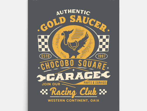 Gold Saucer Garage Vintage