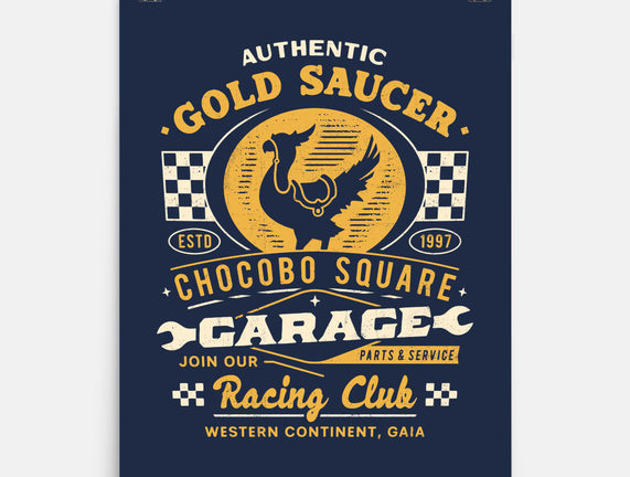 Gold Saucer Garage Vintage
