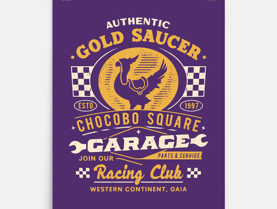 Gold Saucer Garage Vintage