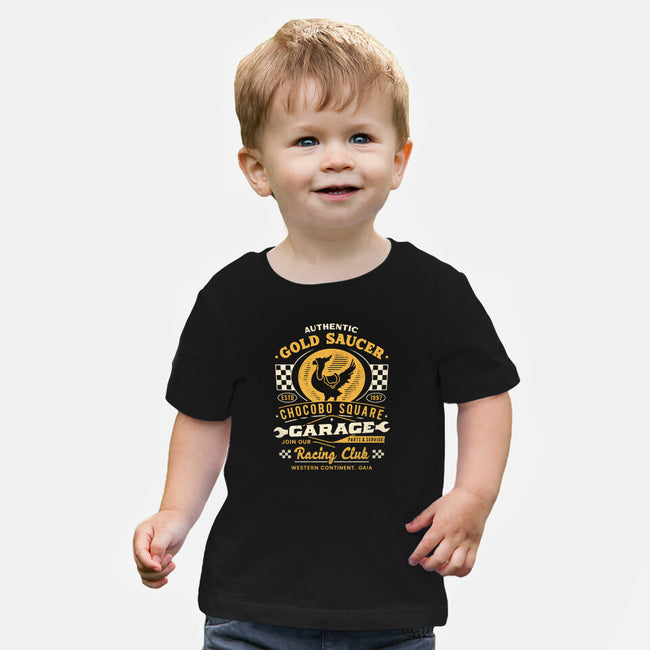 Gold Saucer Garage Vintage-Baby-Basic-Tee-LAGELANTEE