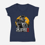 The Spider Redemption-Womens-V-Neck-Tee-joerawks