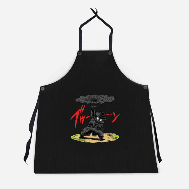 The Spider Disc-Unisex-Kitchen-Apron-joerawks