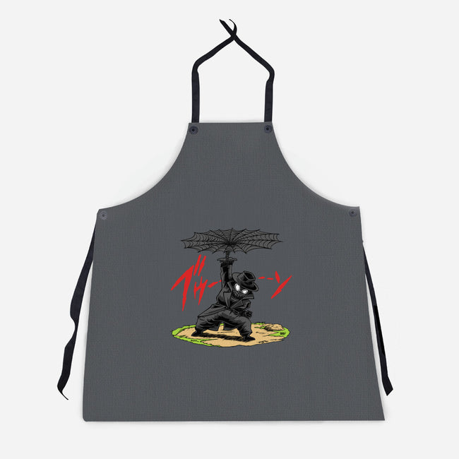 The Spider Disc-Unisex-Kitchen-Apron-joerawks