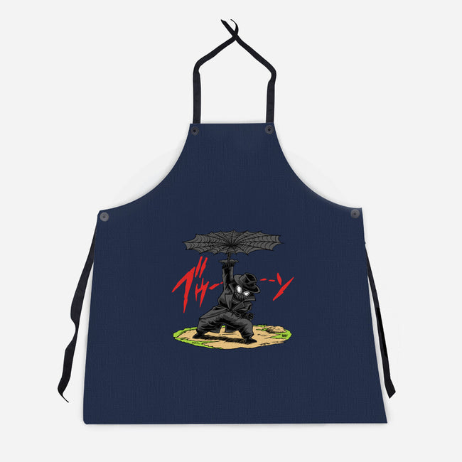 The Spider Disc-Unisex-Kitchen-Apron-joerawks
