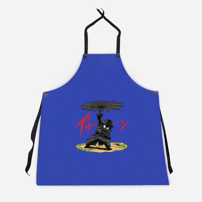 The Spider Disc-Unisex-Kitchen-Apron-joerawks