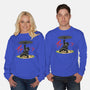 The Spider Disc-Unisex-Crew Neck-Sweatshirt-joerawks