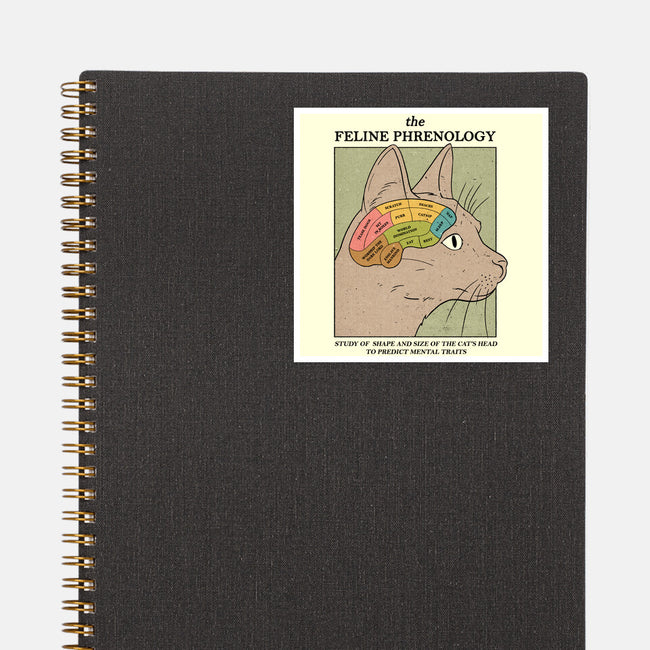 Feline Phrenology-None-Glossy-Sticker-Thiago Correa