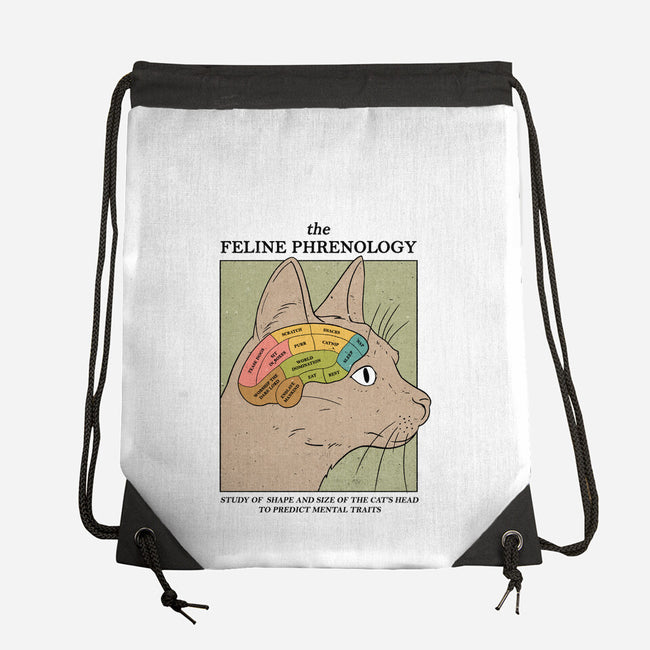Feline Phrenology-None-Drawstring-Bag-Thiago Correa