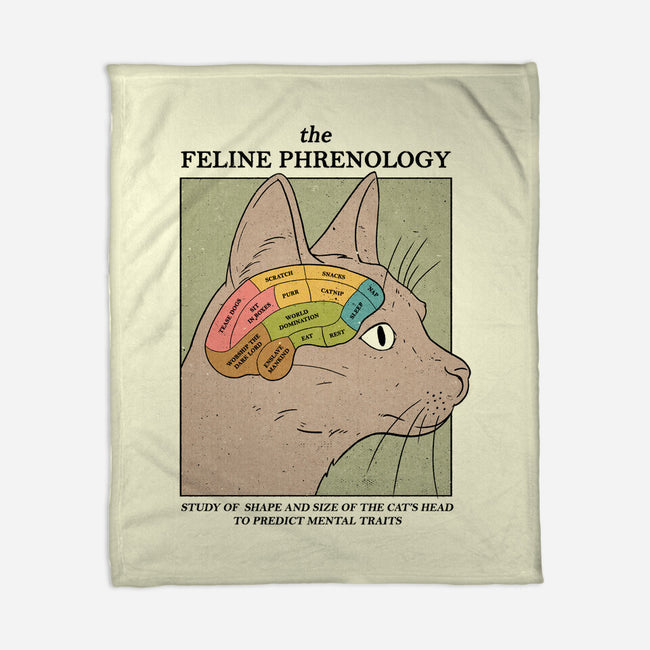 Feline Phrenology-None-Fleece-Blanket-Thiago Correa