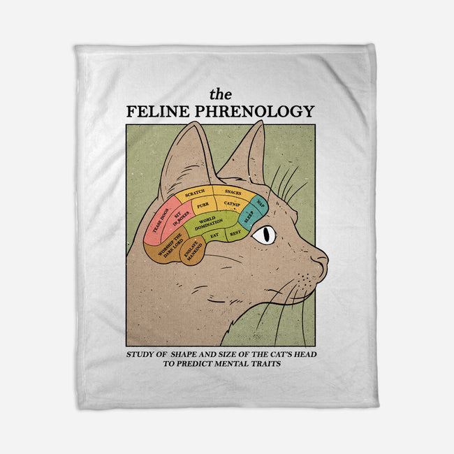 Feline Phrenology-None-Fleece-Blanket-Thiago Correa