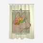 Feline Phrenology-None-Polyester-Shower Curtain-Thiago Correa