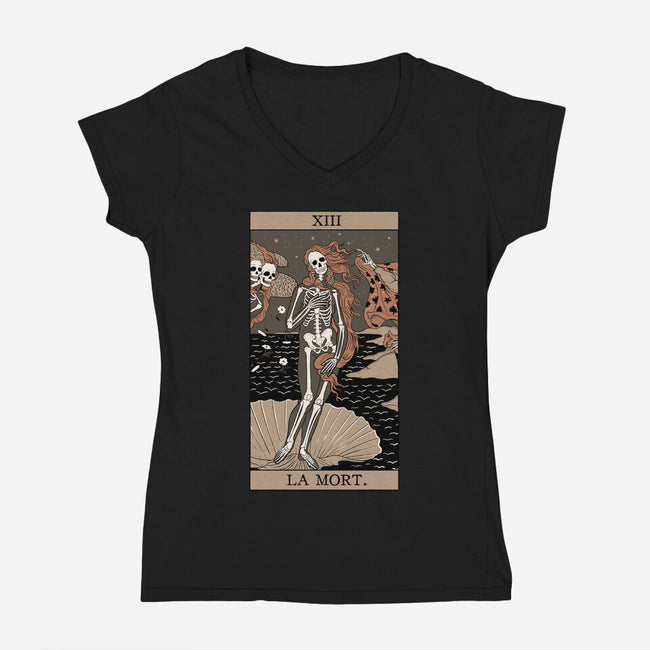 La Mort-Womens-V-Neck-Tee-Thiago Correa