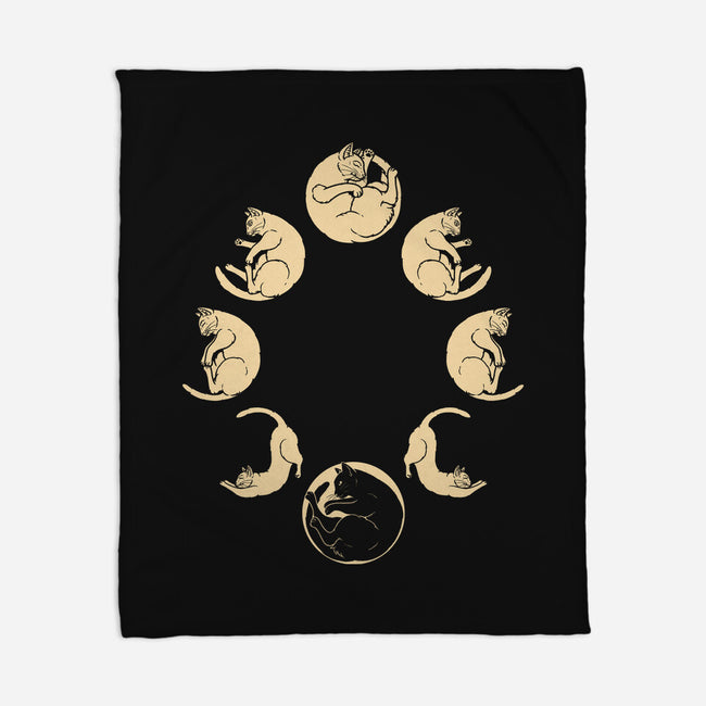 Moon Cycle-None-Fleece-Blanket-Thiago Correa