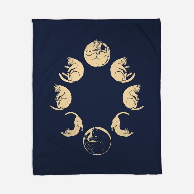 Moon Cycle-None-Fleece-Blanket-Thiago Correa