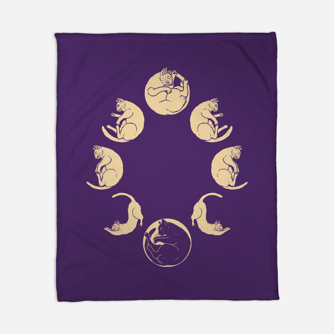 Moon Cycle-None-Fleece-Blanket-Thiago Correa