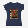 Dungeon Crawler War-Womens-V-Neck-Tee-Studio Mootant