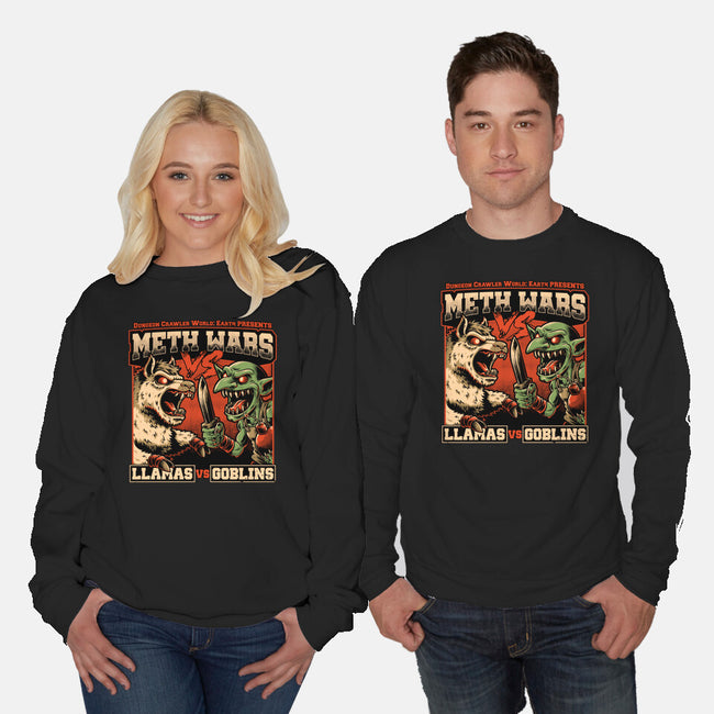 Dungeon Crawler War-Unisex-Crew Neck-Sweatshirt-Studio Mootant