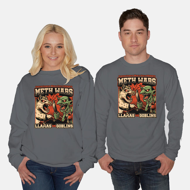 Dungeon Crawler War-Unisex-Crew Neck-Sweatshirt-Studio Mootant