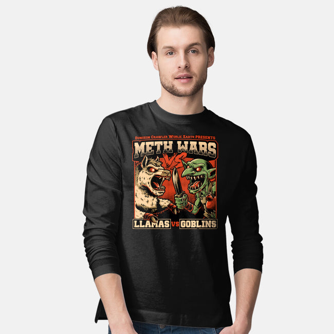 Dungeon Crawler War-Mens-Long Sleeved-Tee-Studio Mootant