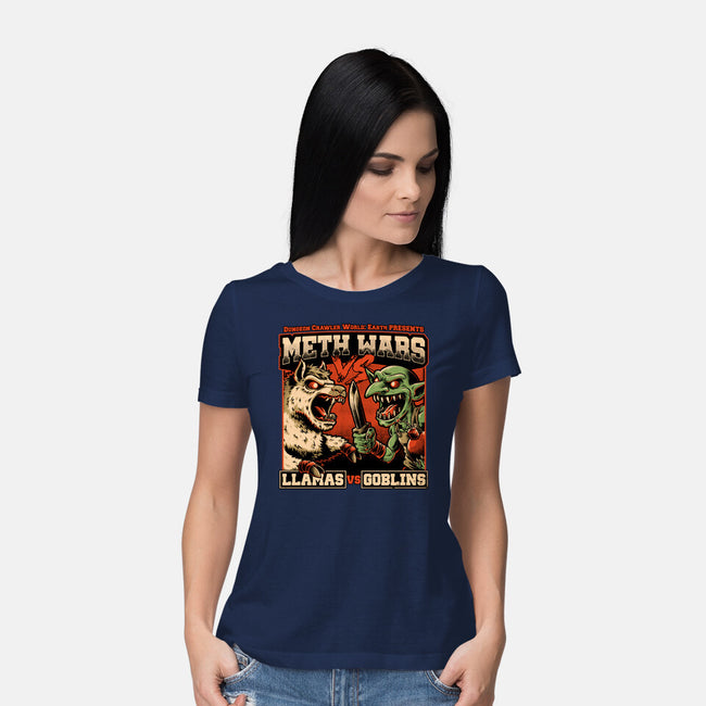 Dungeon Crawler War-Womens-Basic-Tee-Studio Mootant