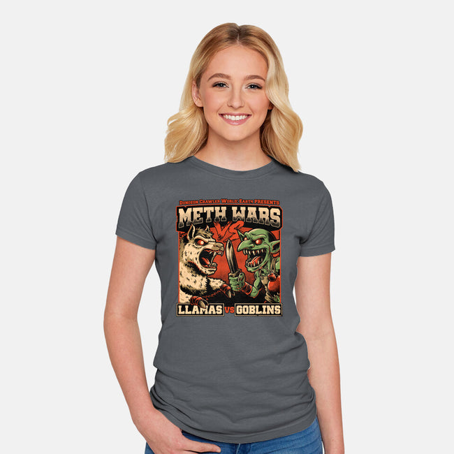 Dungeon Crawler War-Womens-Fitted-Tee-Studio Mootant