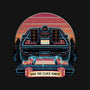 Time Travel Sunset-Unisex-Baseball-Tee-glitchygorilla